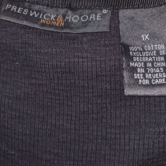 PRESWICK & MOORE LADIES SZ 1X SHIRT W\ LACES - Picture 7 of 8